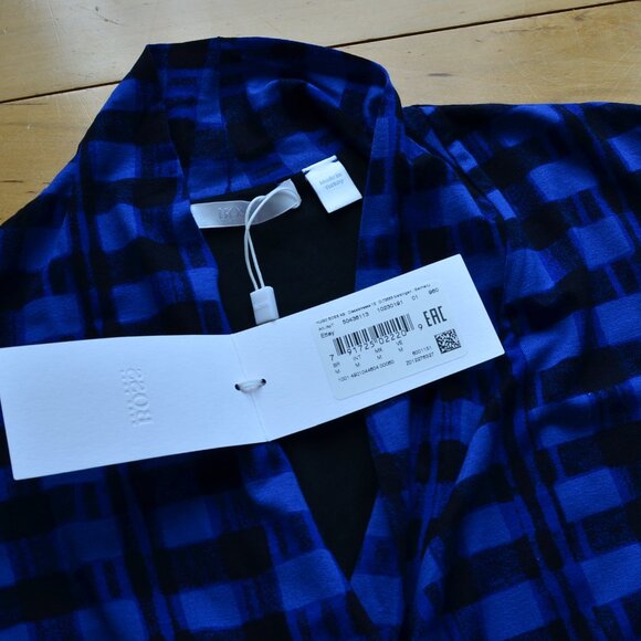 BOSS Ettay Printed Wrap Dress Size M NWT - Picture 7 of 15